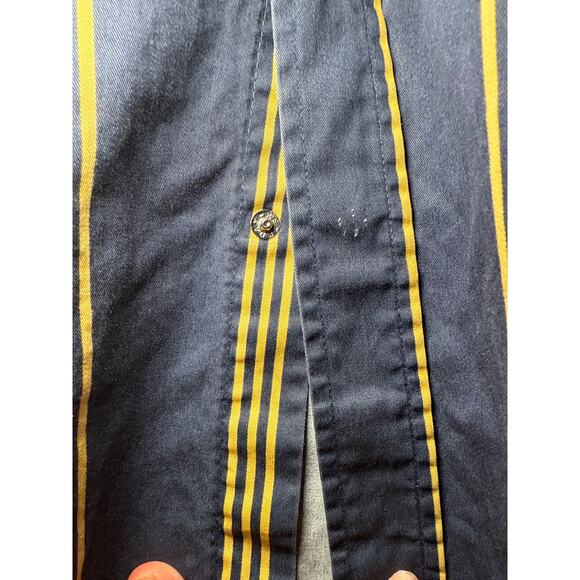 Panhandle Men's Medium Slim Fit Stripe Long Sleeve Western Snap Shirt - Picture 4 of 15